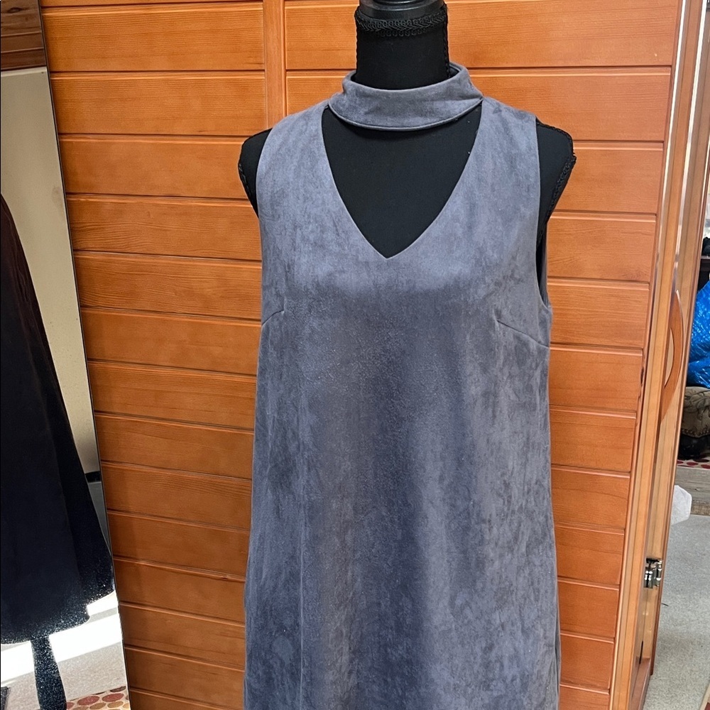 Wishlist Charcoal Mock Neck Dress